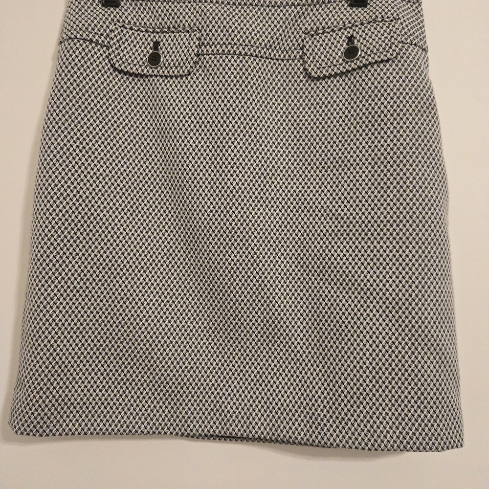 LOFT Black and White Pencil Skirt Classic Elegance